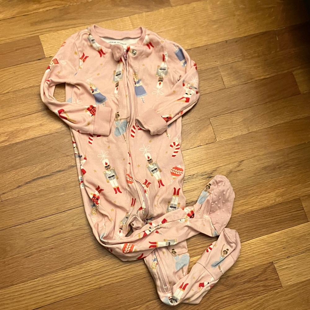 Janie and Jackie Girls Footie Pajama 18-24 months